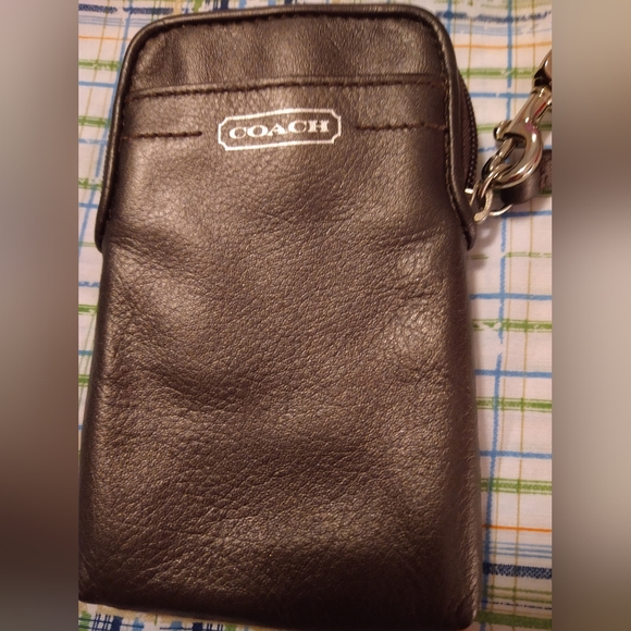 NWOT COACH Wallet Wristlet Cocoa Brown with shimmer. - Picture 3 of 10